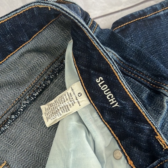 American Eagle STRETCH Slouchy whisk Jeans size 6 - Picture 2 of 7